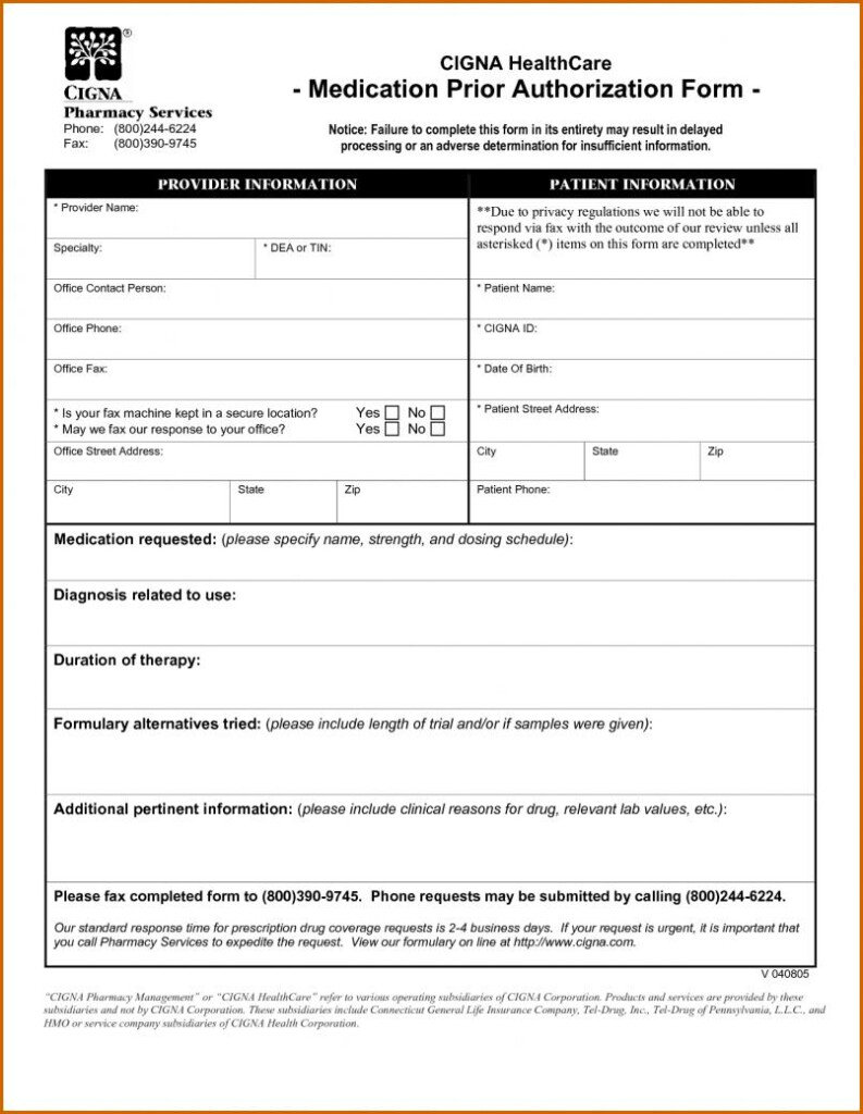 Prior Auth Form For Medicare Universal Network