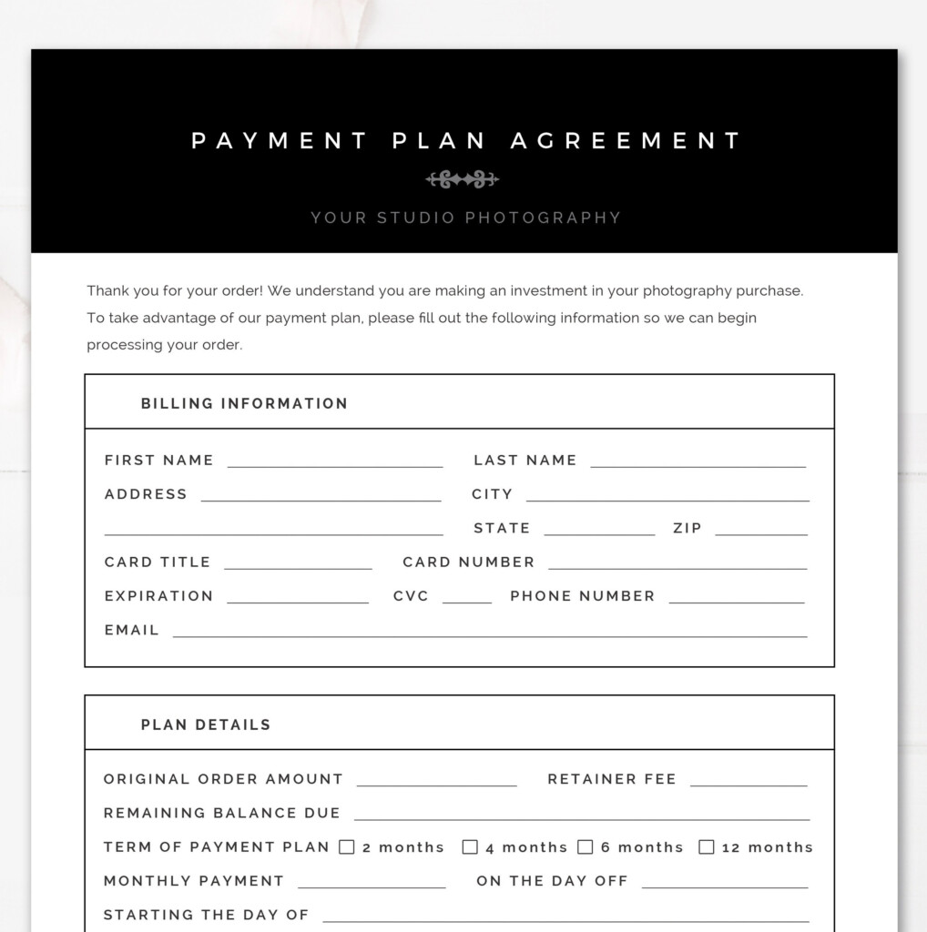 Stationery Design Templates Photography Forms Payment Sign Up Form 