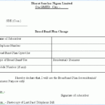 Tds Tax India BSNL Broad Band Plan Change Form