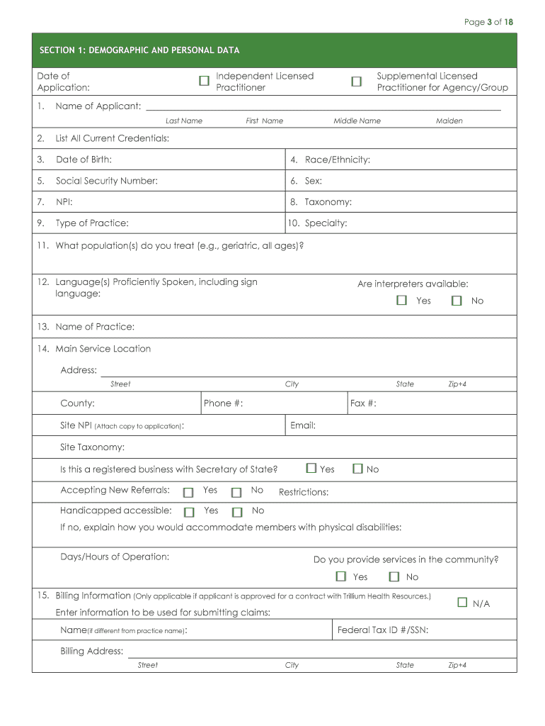 Trillium Application Participate Form Fill Online Printable 