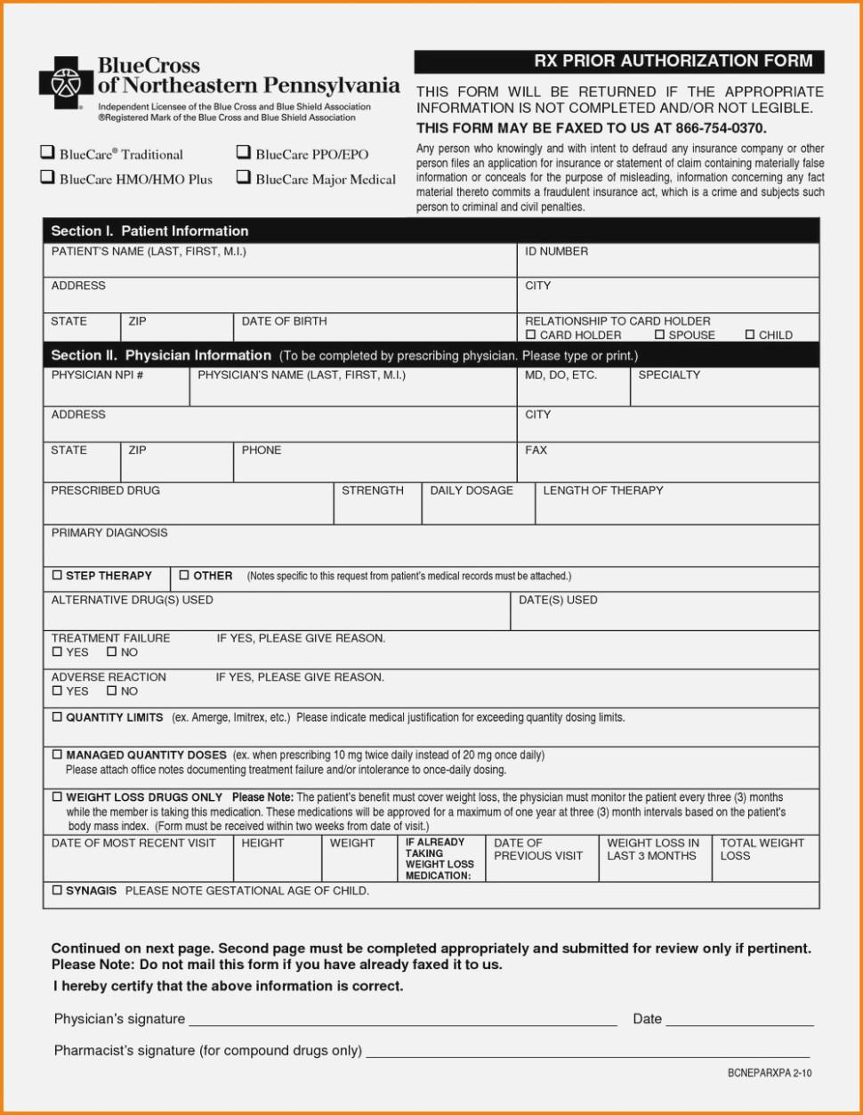 United Healthcare Medicare Prior Authorization Request Form Universal 