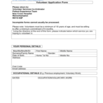 Volunteer Application Form Royal Wolverhampton NHS Trust